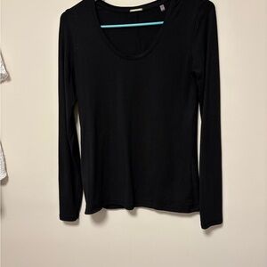 Elie Tahari Black Long Sleeve Tee